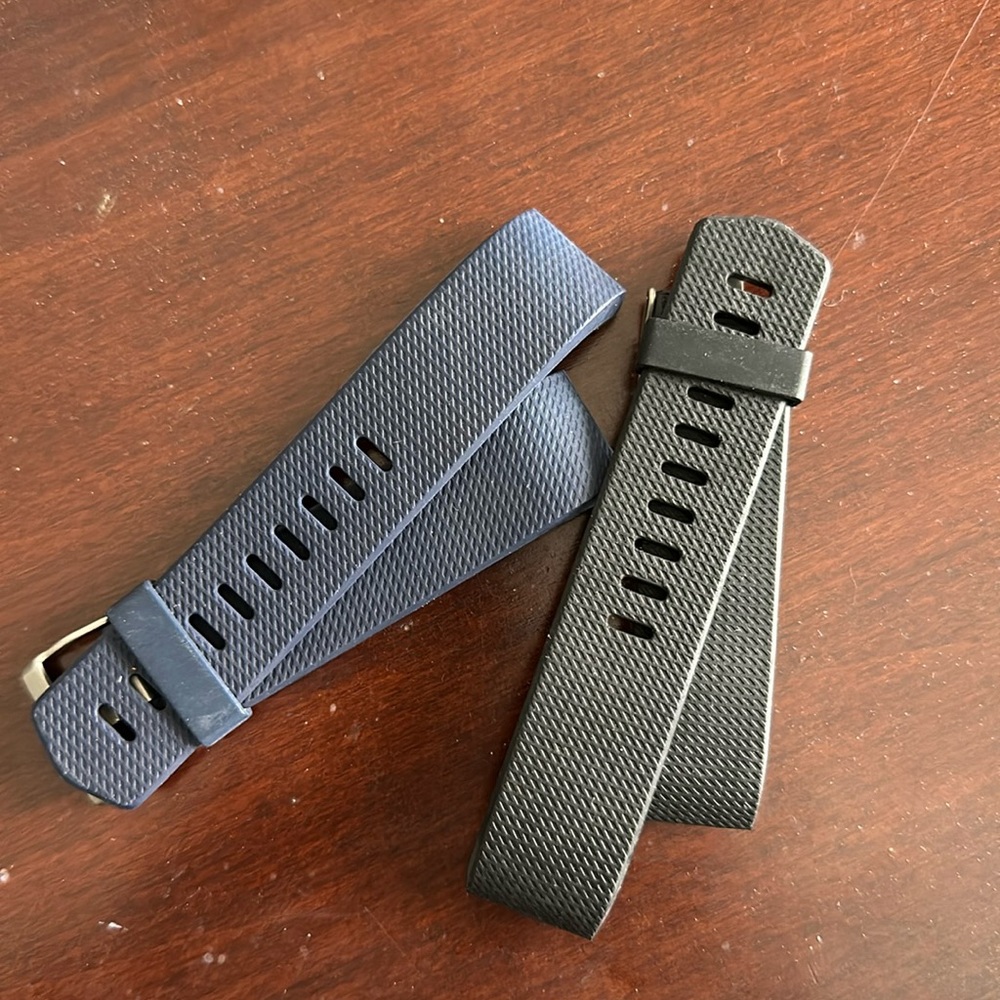 Navy and Black Fitbit Charge straps